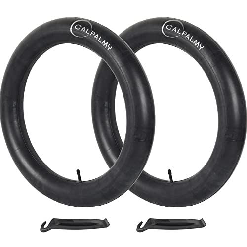 (2-Pack) CALPALMY 26x4.0 Inner Tubes for Fat Tire Bicycles - 26" Fat Tire Tubes for Mountain Bikes and E-Bikes with 32mm Schrader Valve - Includes 2 Tire Lever