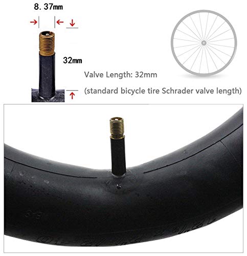 2 Pack Bike Tube with 3 Tire Levers, 26"×1.75/1.95/2.10/2.125 Bicycle Inner Tube Tyres Road MTB Bike Interior Tire Tube Anti Puncture Tube for Bike Bicycle Tire (26”×1.75/2.125)