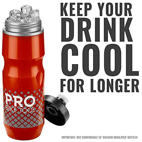 Insulated Cycling Water Bottle with Fast Flow Valve