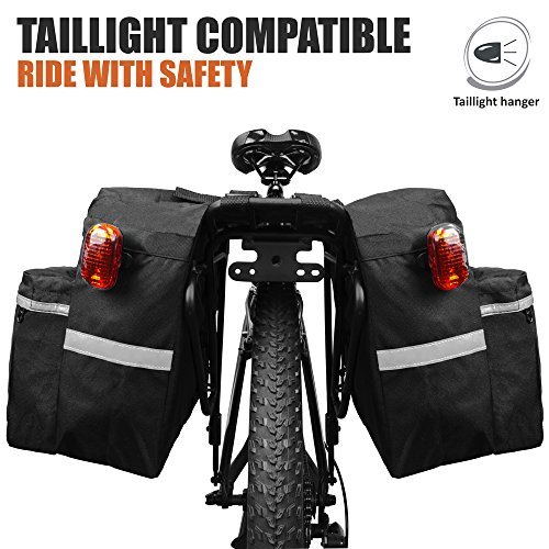 BV Bike Panniers with 26L Capacity and Reflective Trim
