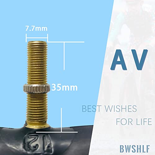BWSHLF 29" Bike Tubes (4 Pack), MTB Bicycle Replacement Durable Butyl Rubber Fit 29x1.75/2.3, Schrader Valve 35mm