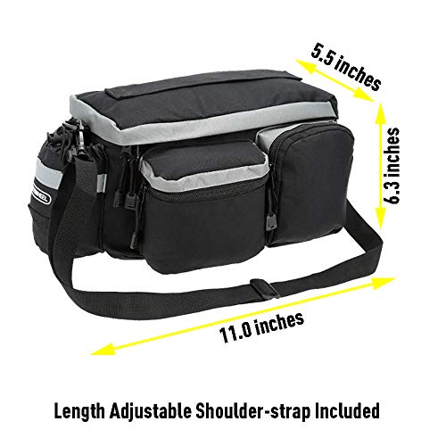 Roswheel Rear Rack Pannier with Cup Holder