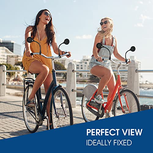 2023 New Bike Mirror,Adjustable Rotatable Bicycle Mirrors for Handlebars,Acrylic Convex Bicycle Mirror,Shockproof Safety Bike Mirrors Handlebar Rearview Mirror,Bicycle Mirrors for Electric Bike MTB…