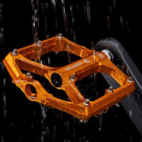 Gold CNC Bike Pedals with 3 Bearings