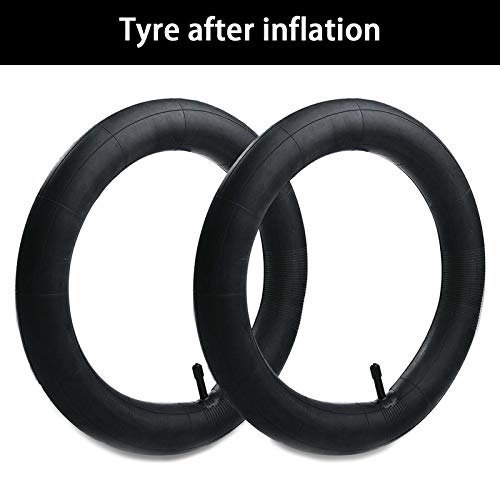 2 PACK 20 x 1.75/1.95/2.125 Bike Inner Tube with Bike Tube Repair Tool Kits, 4 Tire Levers, 6 Self-Adhesive Round Patches, 1 Metal Rasp, 2 Schrader Valve, Replacement Bike Bicycle Inner Tubes