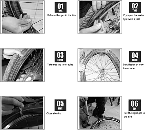 (2-Pack) CALPALMY 26x4.0 Inner Tubes for Fat Tire Bicycles - 26" Fat Tire Tubes for Mountain Bikes and E-Bikes with 32mm Schrader Valve - Includes 2 Tire Lever