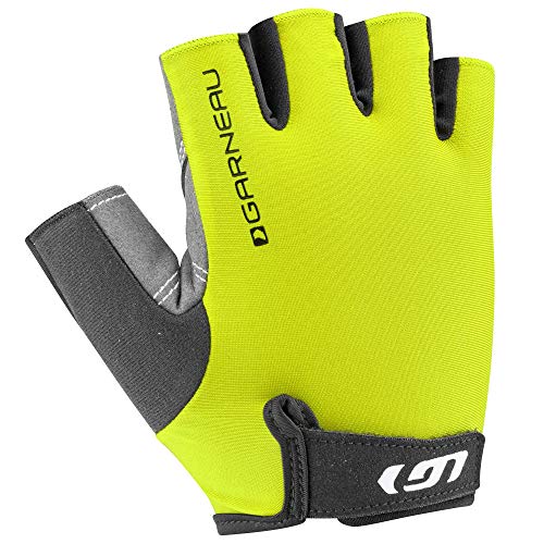 Yellow Men's Half Finger Cycling Gloves - Large