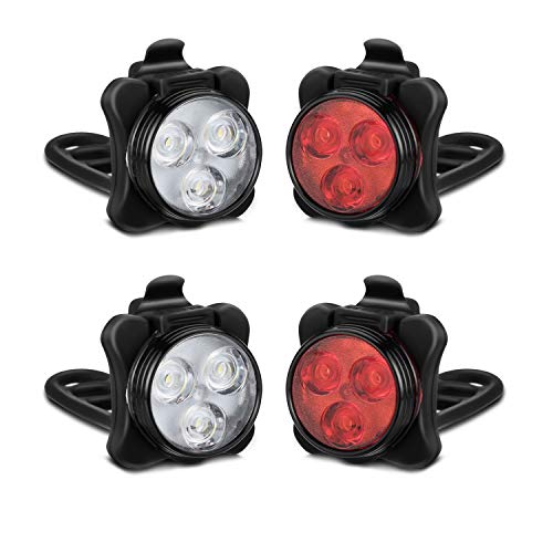 Akale LED Bicycle Lights - Front & Rear Set