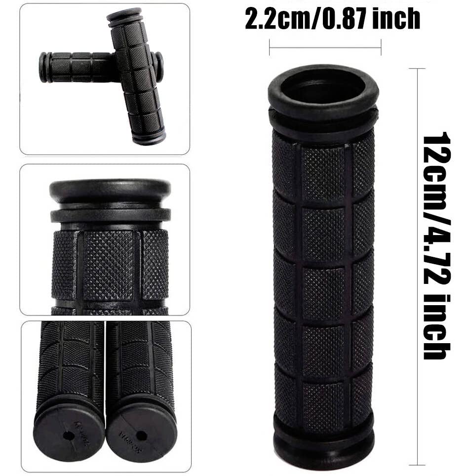 Beakuoo Bike Handlebar Grips for Kids Girls Boys, Non-Slip Rubber Mushroom Bicycle Grips for Scooter Cruiser Seadoo Tricycle Wheel Chair Mountain Road Urban Foldable Bike MTB BMX