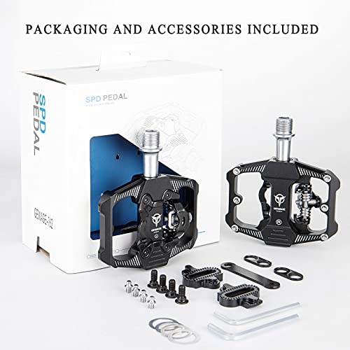 Hybrid MTB Pedals - Flat & SPD Compatible