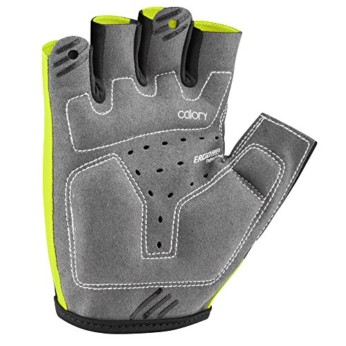Yellow Men's Half Finger Cycling Gloves - Large