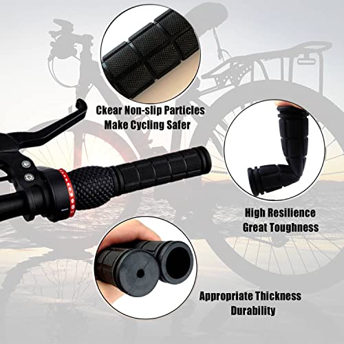 Beakuoo Bike Handlebar Grips for Kids Girls Boys, Non-Slip Rubber Mushroom Bicycle Grips for Scooter Cruiser Seadoo Tricycle Wheel Chair Mountain Road Urban Foldable Bike MTB BMX