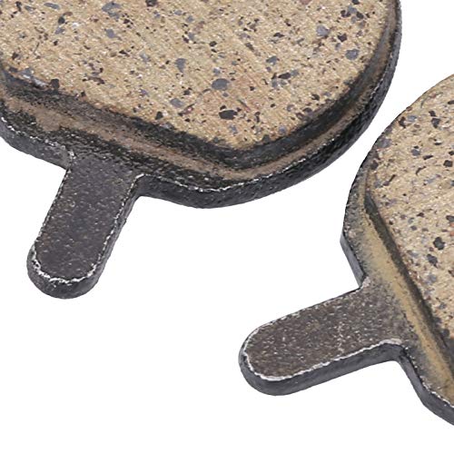 Demeras 5 Pairs Bike Brake Pads, Bike Disc Scooter Brake Pads Disk Pads Semi-Metal Brake Electric Bike Disc Brake Replacement for Bicycle Ebike