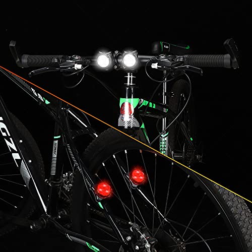 Akale LED Bicycle Lights - Front & Rear Set