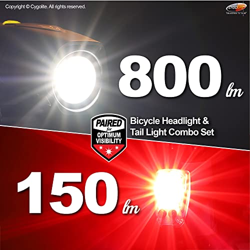 Cygolite Bike Light Combo - 800/150 Lumens