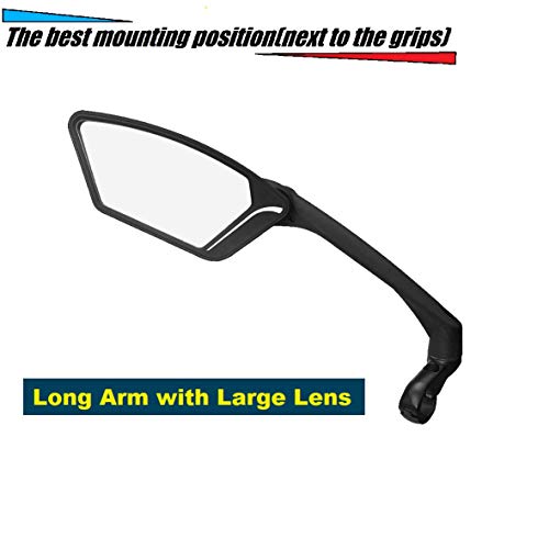 MEACHOW Rotatable Handlebar Bike Mirror (Left)