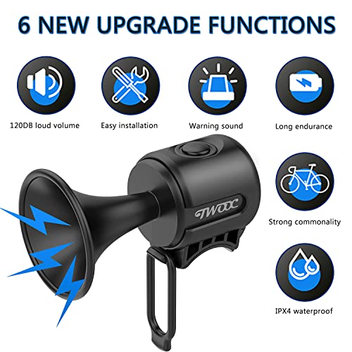 120DB Electronic Bike Horn - Waterproof & Easy Install