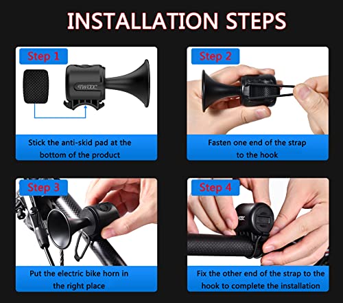 120DB Electronic Bike Horn - Waterproof & Easy Install