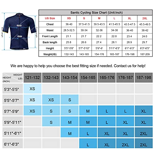 Men's Santic Cycling Jersey - Short Sleeve