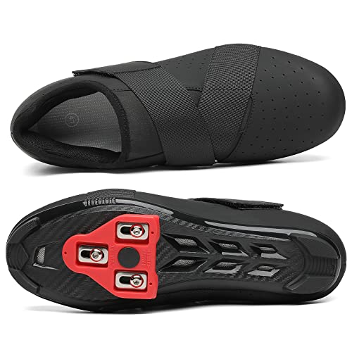 Unisex Cycling Shoes with Delta Cleats, Black