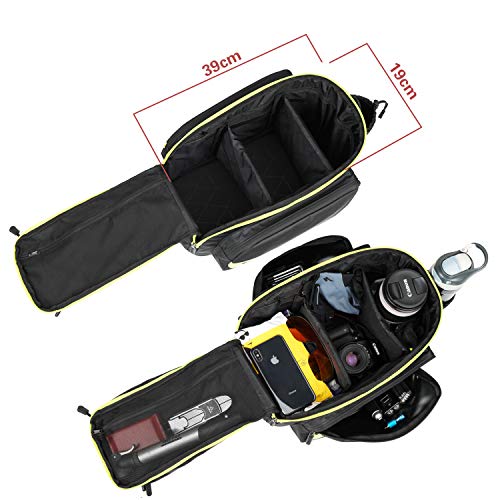 Rhinowalk 17L Bike Trunk Pannier - Green/Black