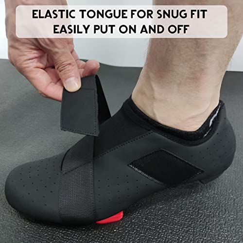 Unisex Cycling Shoes with Delta Cleats, Black