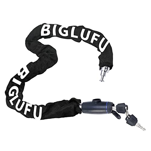 Heavy-duty bike chain lock with 3 keys