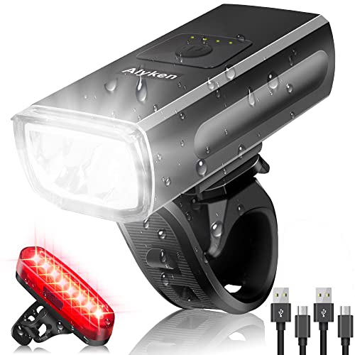 Alyken USB Rechargeable Bike Light Set