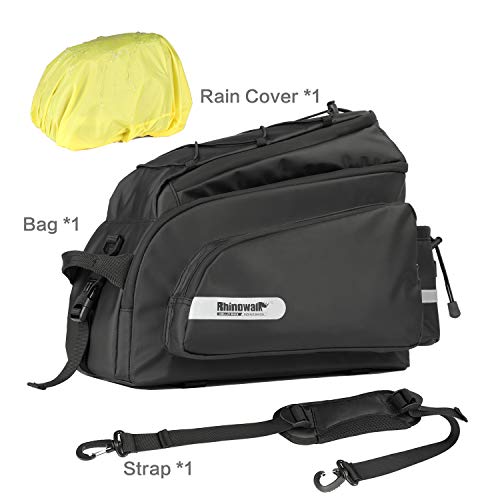 Rhinowalk 17L Bike Trunk Pannier - Green/Black
