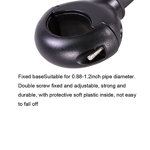 Bike Mirror, Bicycle Rear View Handlebar Mirrors Wide Angle Acrylic Convex Safety Adjustable Rotatable Scratch Resistant Shockproof Aluminum Tube Bike Mirrors for Mountain/Kids/Ebike Bikes （1 piece）