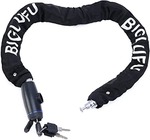 Heavy-duty bike chain lock with 3 keys