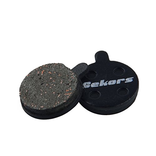 Gekors Semi-Metallic Bicycle Disc Brake Pads for Zoom, 1 Pair, Black