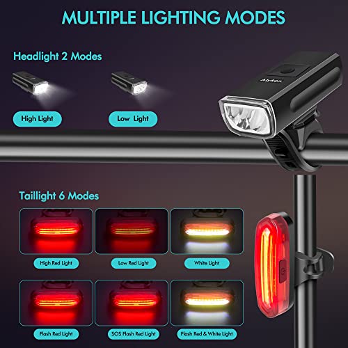 Alyken USB Rechargeable Bike Light Set