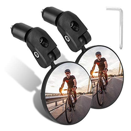 Bar End Bike Mirrors - HD Wide Angle