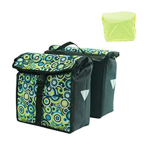 Blue Dot Double Pannier Cycling Side Bags