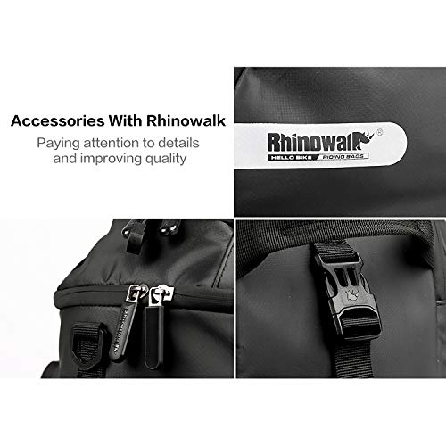 Rhinowalk 17L Bike Trunk Pannier - Green/Black