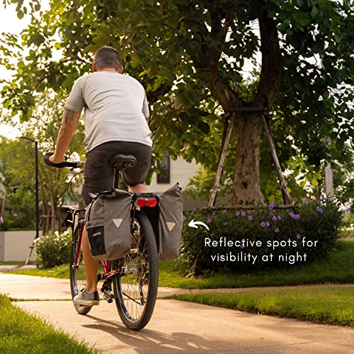 Blue Dot Double Pannier Cycling Side Bags