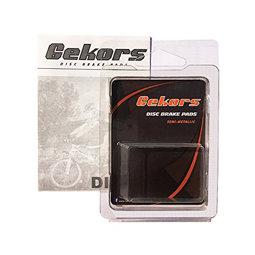 Gekors Semi-Metallic Bicycle Disc Brake Pads for Zoom, 1 Pair, Black
