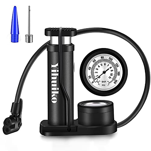 Portable Foot-Activated Bike Pump with Gauge - 120 PSI