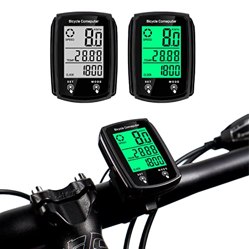 Wired Bike Computer with 27 Functions