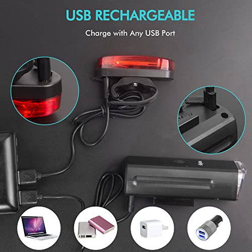 Alyken USB Rechargeable Bike Light Set