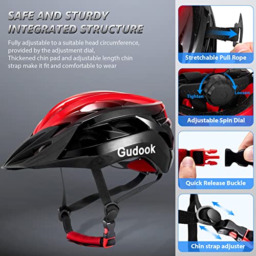 Adjustable Lightweight Cycling Helmet with Visor - Unisex