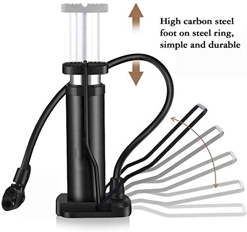 Portable Foot-Activated Bike Pump with Gauge - 120 PSI