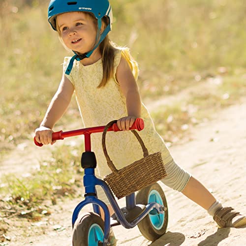 Marque Mini Kids Bike Handlebar Grips - Bicycle Grips with Oversize Bar Ends for Extra Bump Protection for Scooter, Balance Bike Replacement Grips, Mushroom Pattern for Comfortable Grip (Black)