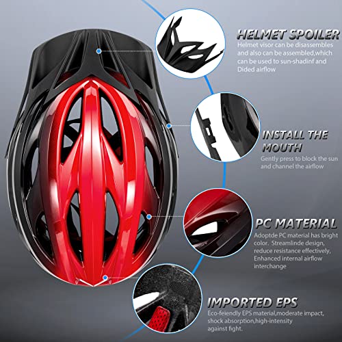 Adjustable Lightweight Cycling Helmet with Visor - Unisex