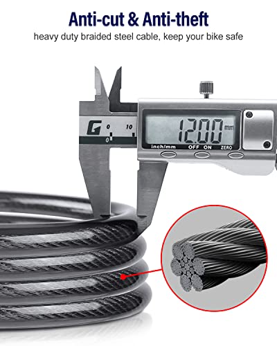Heavy Duty Bike Lock with Resettable Combination