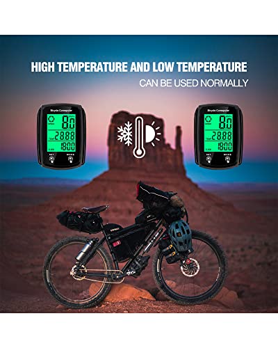 Wired Bike Computer with 27 Functions