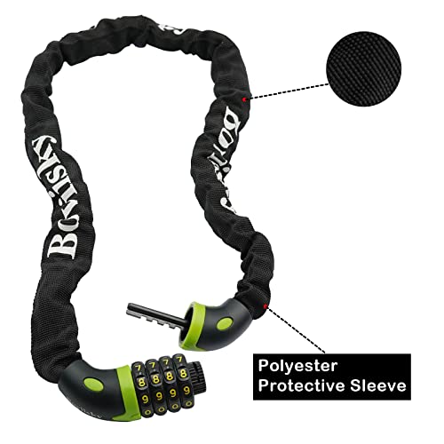 Heavy Duty 4-Digit Bike Chain Lock - 3ft