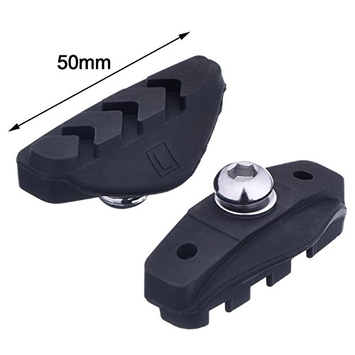 2 Pairs Road Brake Pads with Installation Tool Caliper Brake Blocks 50 mm