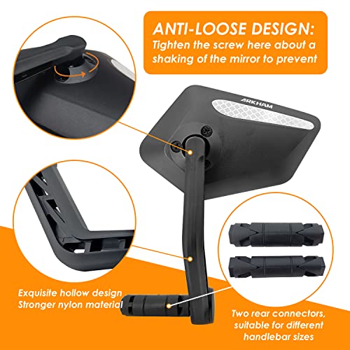 HD Bar End Bike Mirror with Multi-Angle Adjustment